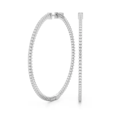 Classic Inside-Out Pavé Lab Diamond Hoop Earrings (1 1/2 ct. tw.)
